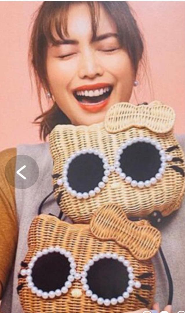 【完売品・希少】アジョリー　ハローキティ　コラボ　かごバッグ