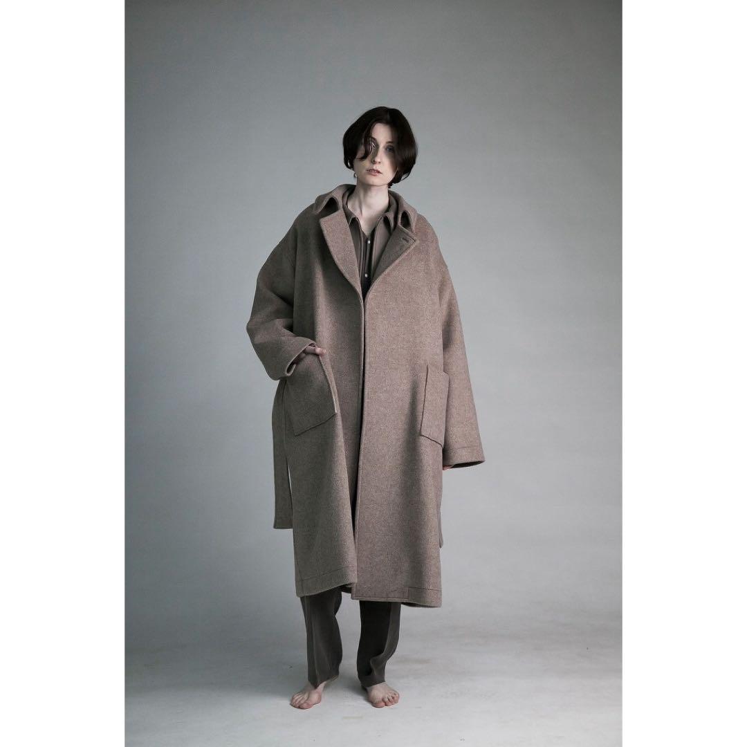 ATHA アタ ダブルメルトン フラッフィー マキシコート 2021AW