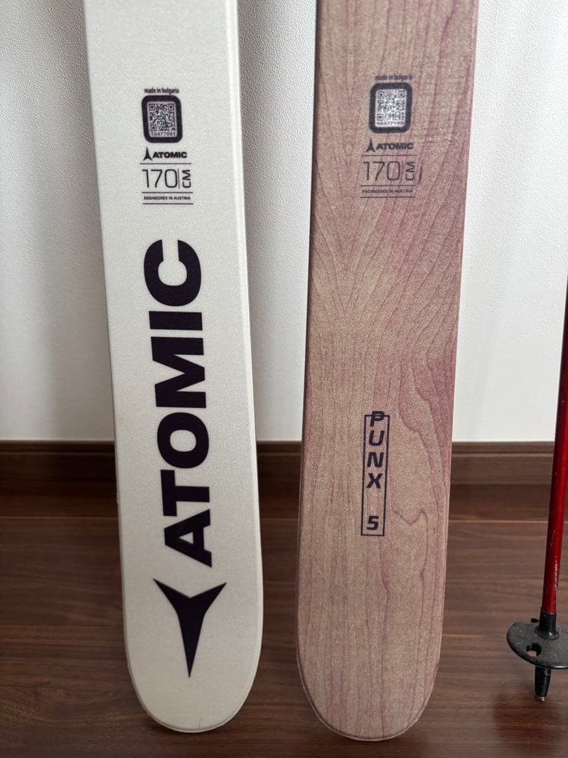 アトミック　スキー板　170 シナノ　スノーポール　セット　PUNX5