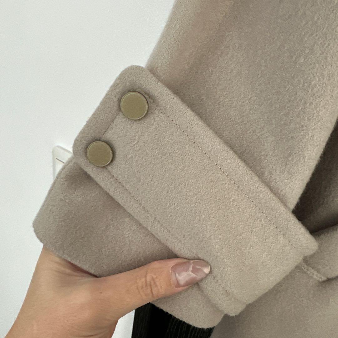 アンタイトル ビーバーチェスターコート　サイズ4 ライトベージュ