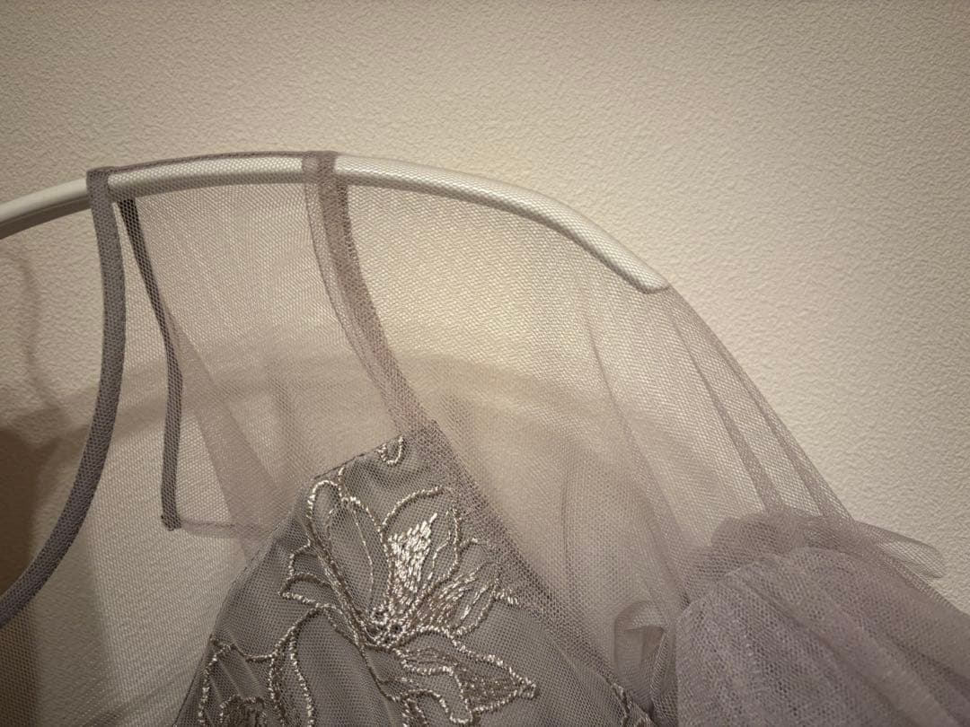 【LE'RURE】 Pearl motif embroidery dress