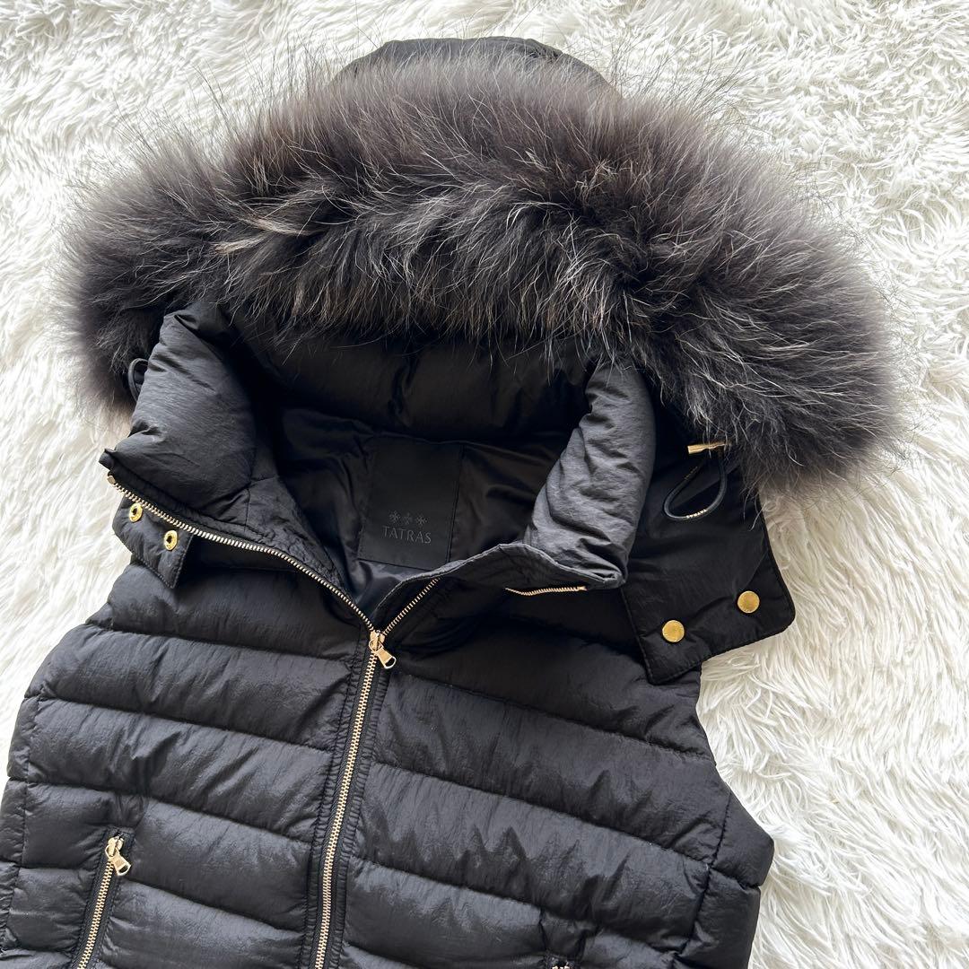【美品】TATRAS タトラス　ダウンベスト　オルシエラ　黒　M相当