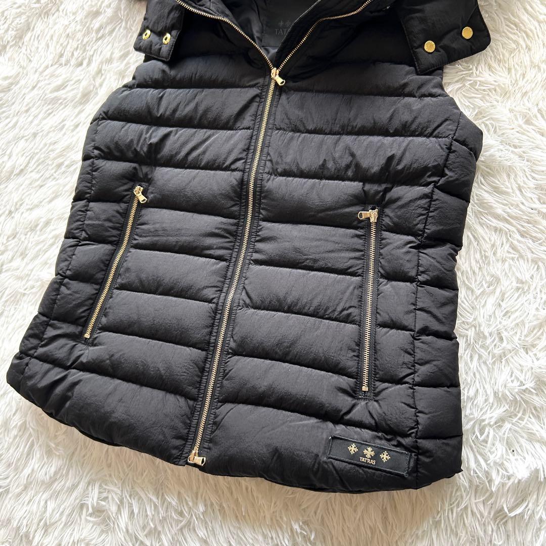 【美品】TATRAS タトラス　ダウンベスト　オルシエラ　黒　M相当