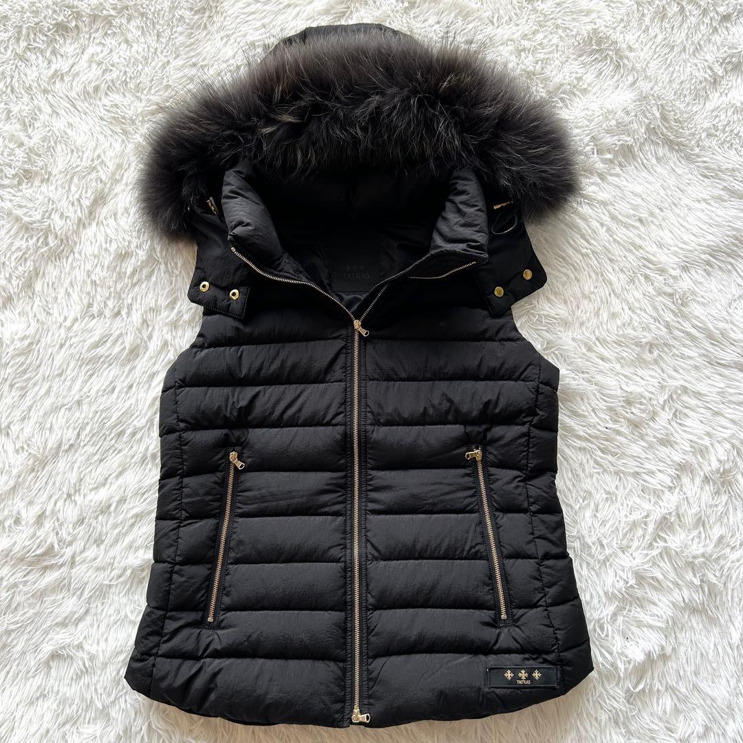 【美品】TATRAS タトラス　ダウンベスト　オルシエラ　黒　M相当
