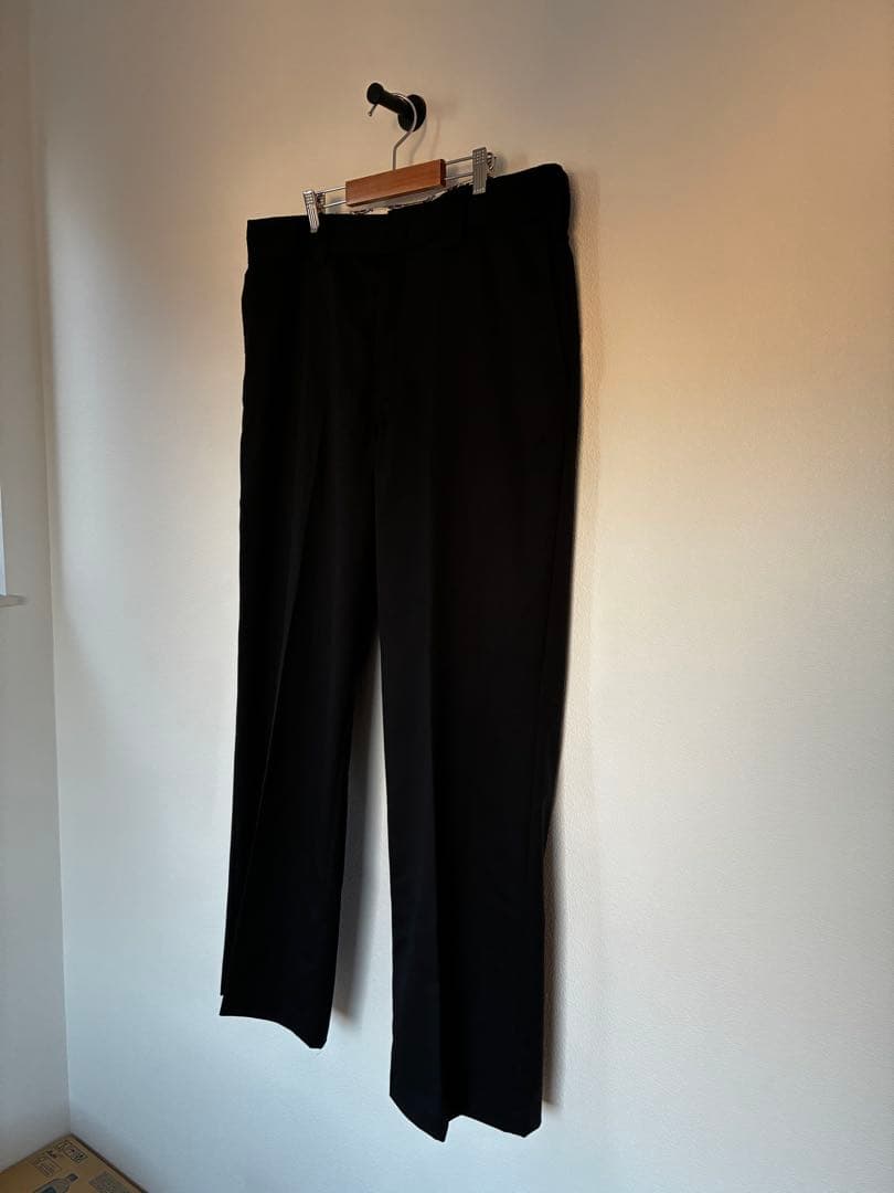 Dickies 875 H B&Y別注 ウール ワイド スラックス 黒　OVY