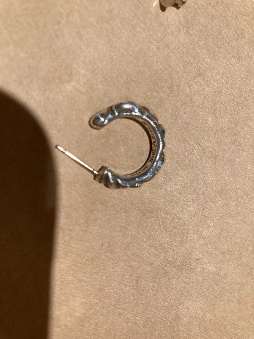 クロムハーツ　フープスクロール　ピアス(片耳用)