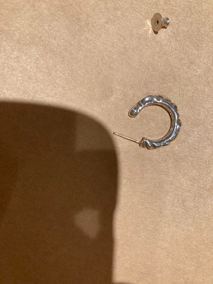 クロムハーツ　フープスクロール　ピアス(片耳用)