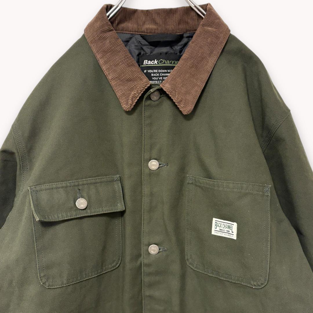 【美品】BackChannel カバーオール キルティング XXL カーキ