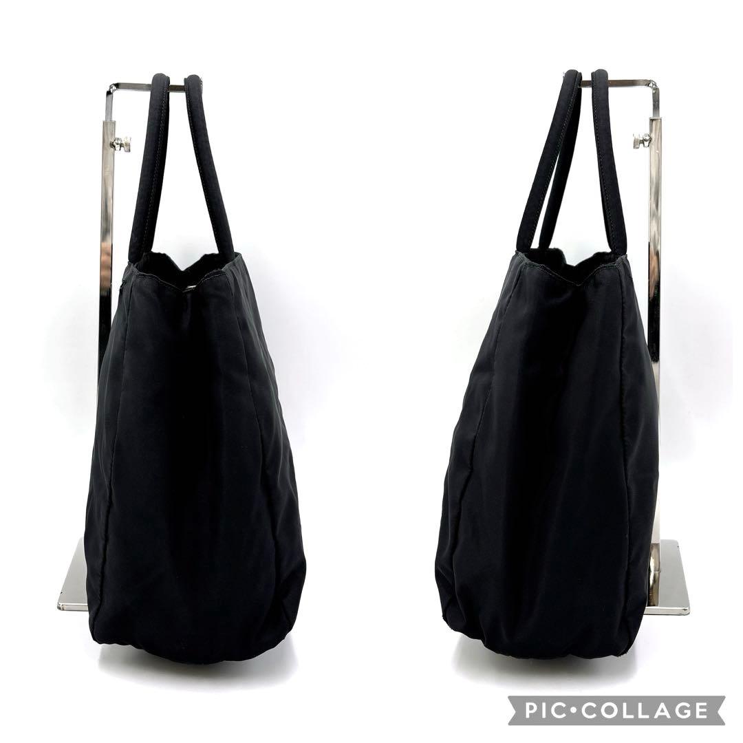 PRADA プラダ トートバッグ ハンドバッグ 三角ロゴ ナイロン ブラック
