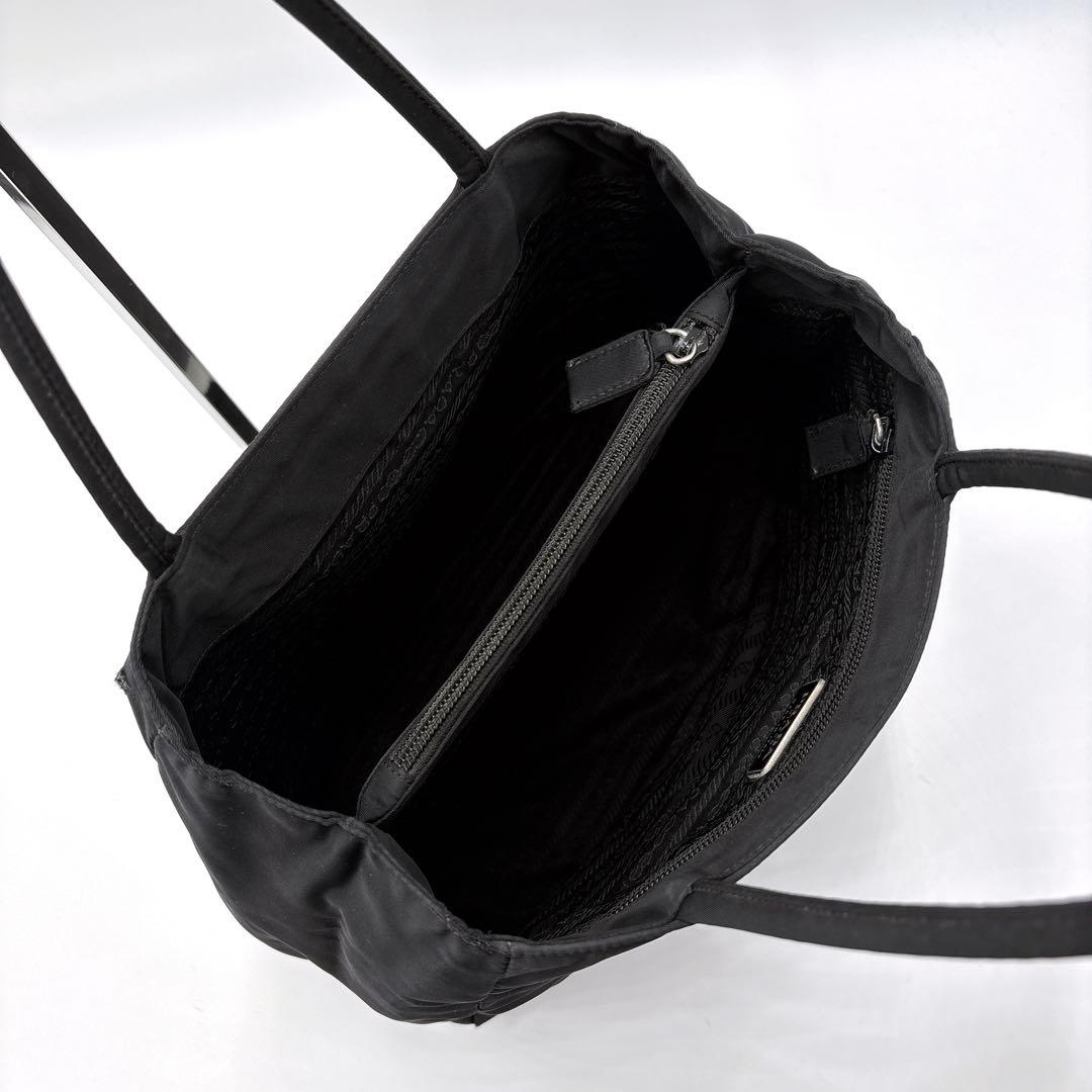PRADA プラダ トートバッグ ハンドバッグ 三角ロゴ ナイロン ブラック