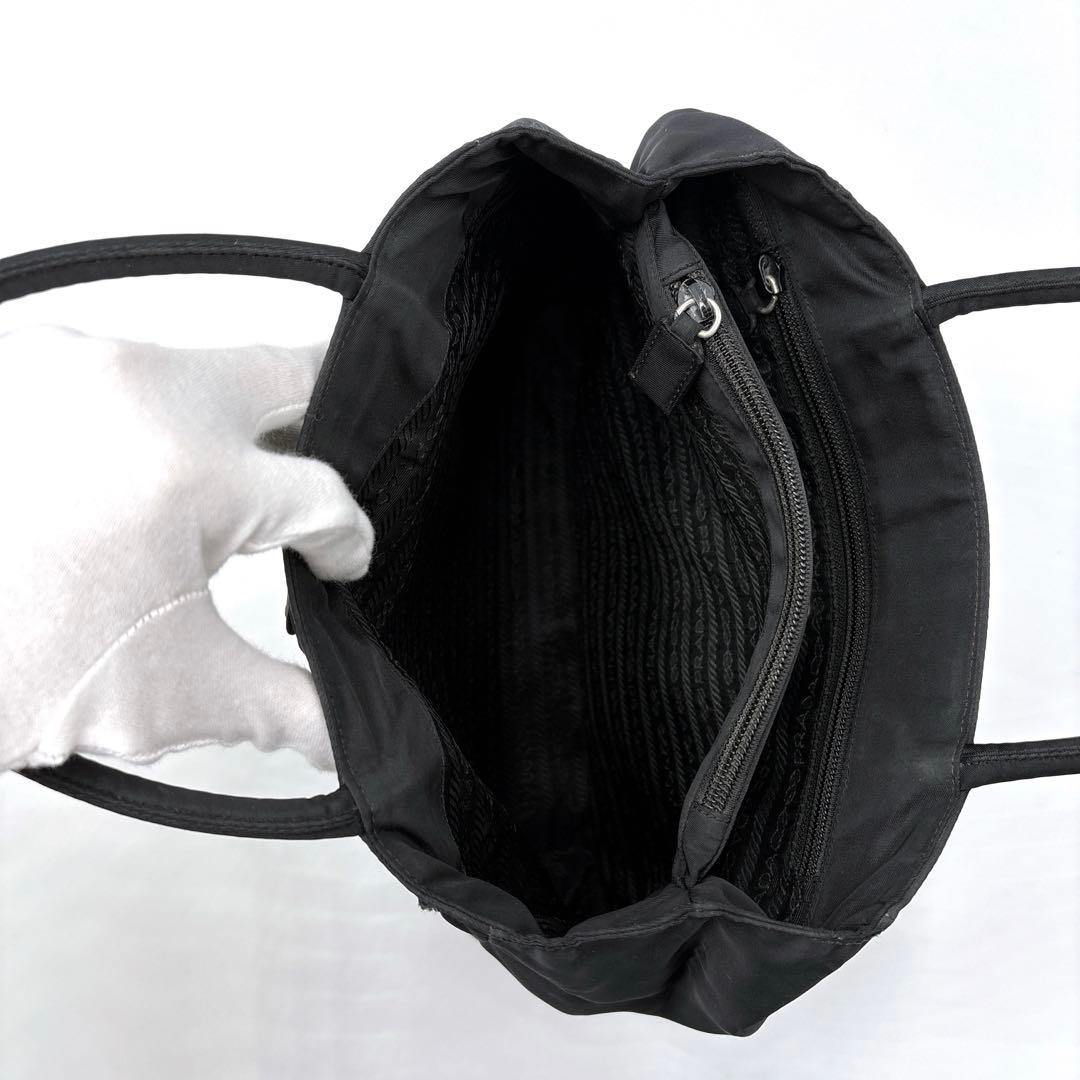 PRADA プラダ トートバッグ ハンドバッグ 三角ロゴ ナイロン ブラック