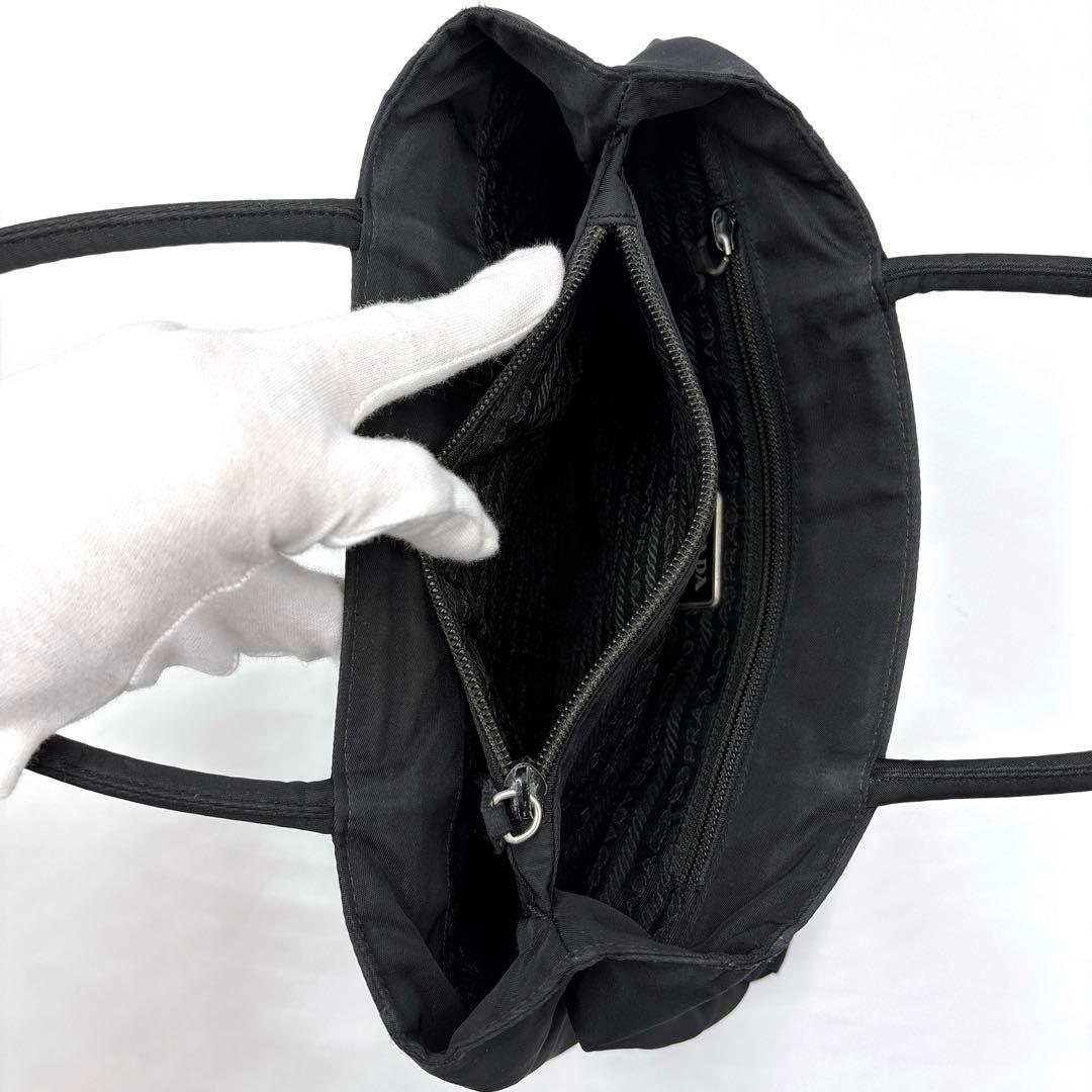 PRADA プラダ トートバッグ ハンドバッグ 三角ロゴ ナイロン ブラック