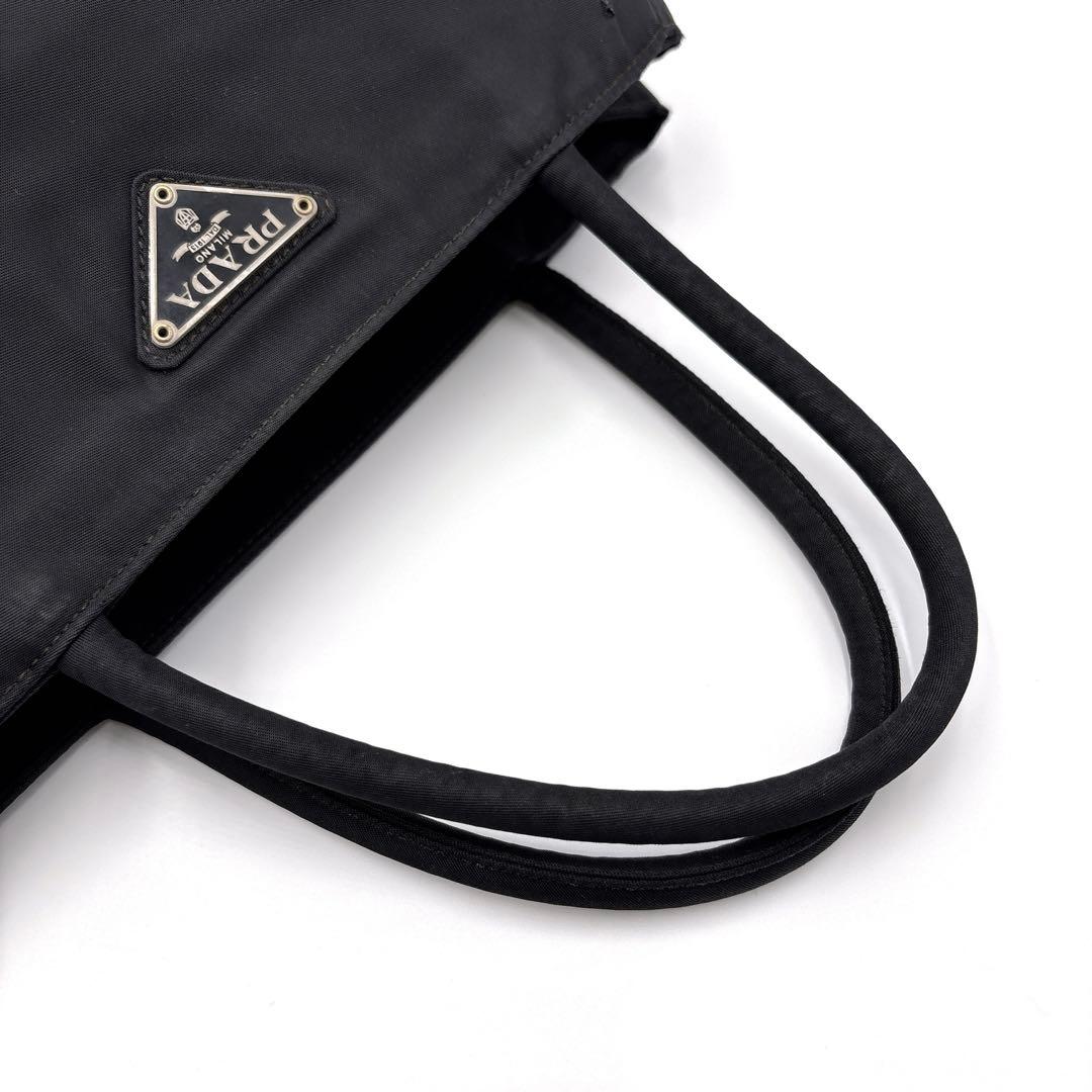 PRADA プラダ トートバッグ ハンドバッグ 三角ロゴ ナイロン ブラック