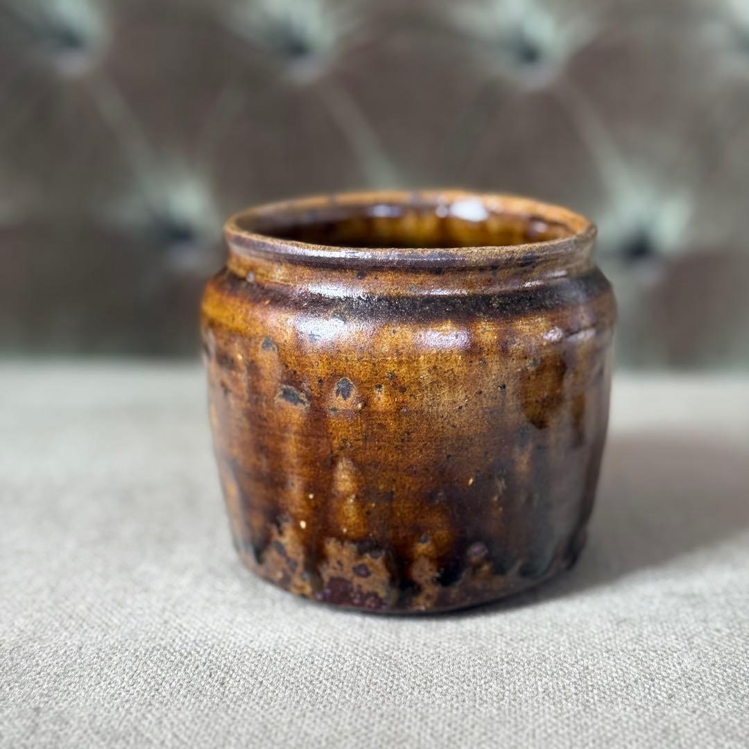 一点もの　余宮隆さん　木蓋・ヘラ付き壺　キャニスター