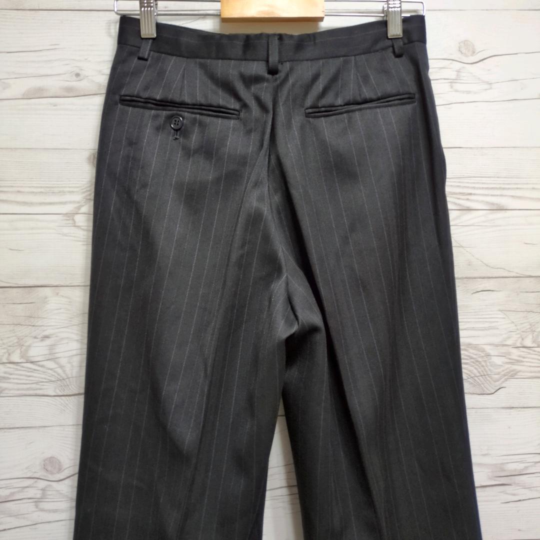 ✨美品✨イヴサンローラン ダブルスーツ セットアップ 黒 ストライプ 万能 式典