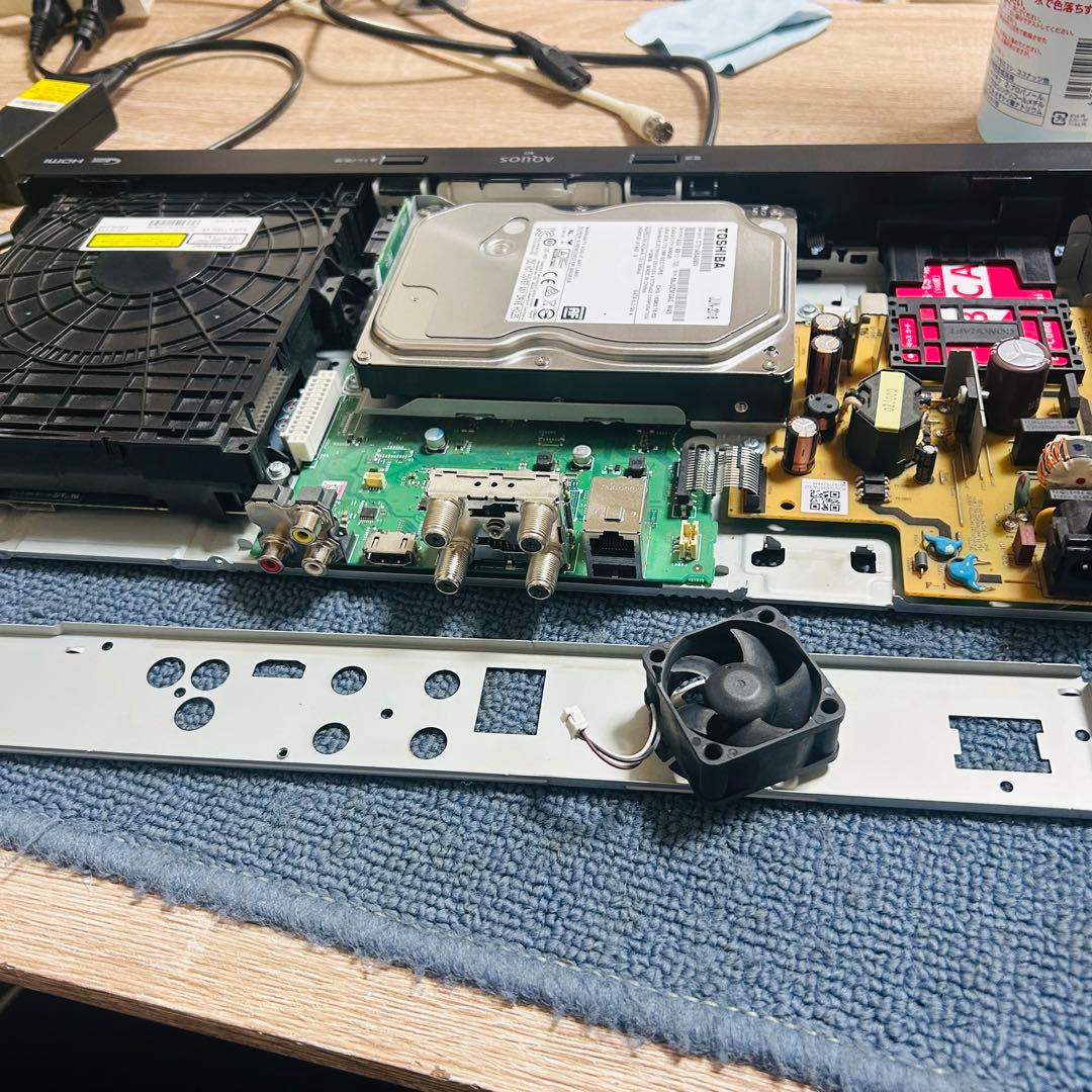 シャープBD-NW520 2番組同時録画　純正リモコン　付属品セット　メンテ済み