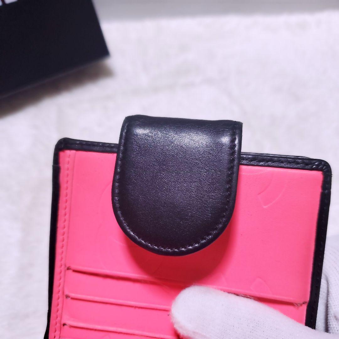 シャネル✨折り財布 ミニ ガマ口 カンボンライン ココマーク ホワイト