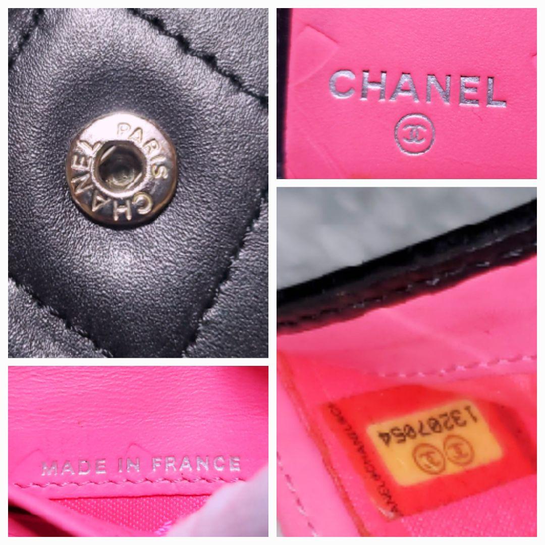 シャネル✨折り財布 ミニ ガマ口 カンボンライン ココマーク ホワイト