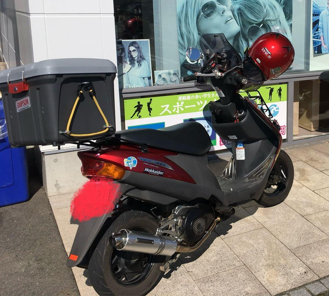 アドレスv125g K7 武川ボンバーマフラー