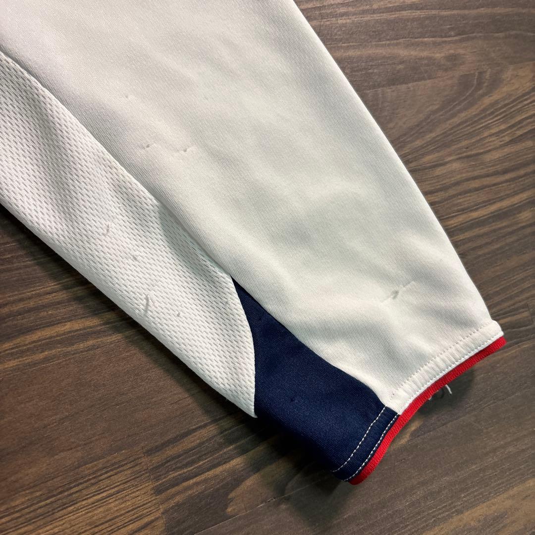 8BS1 adidas ロゴプリント長袖Tシャツ　トレーニングウェア古着