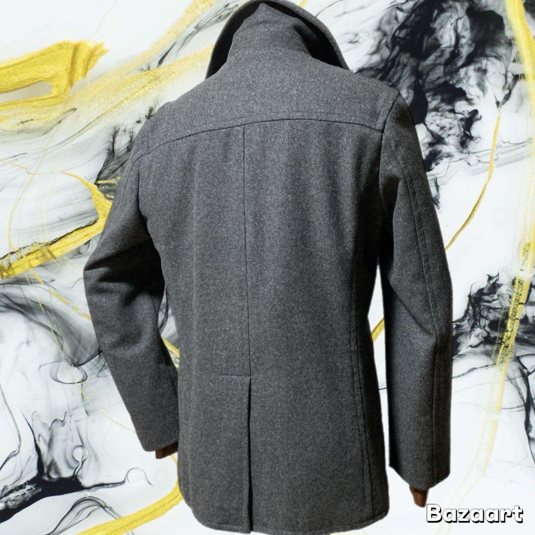 超美品 BARNEY NEW YORK バーニーズ ウール コート Pコート