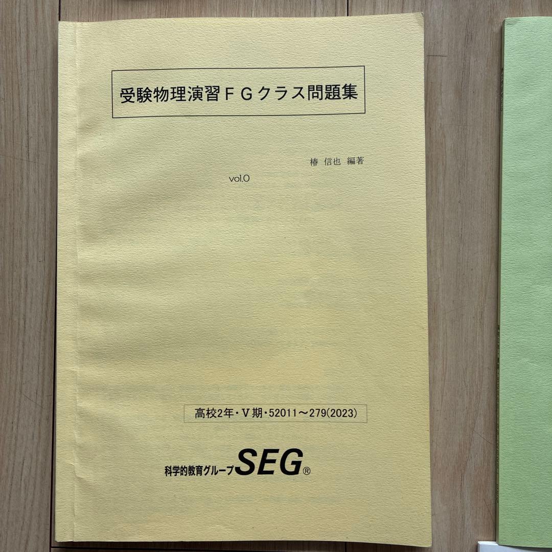 SEG【大学受験】物理 高2春季講習〜高3春期講習 テキスト・練習問題解答