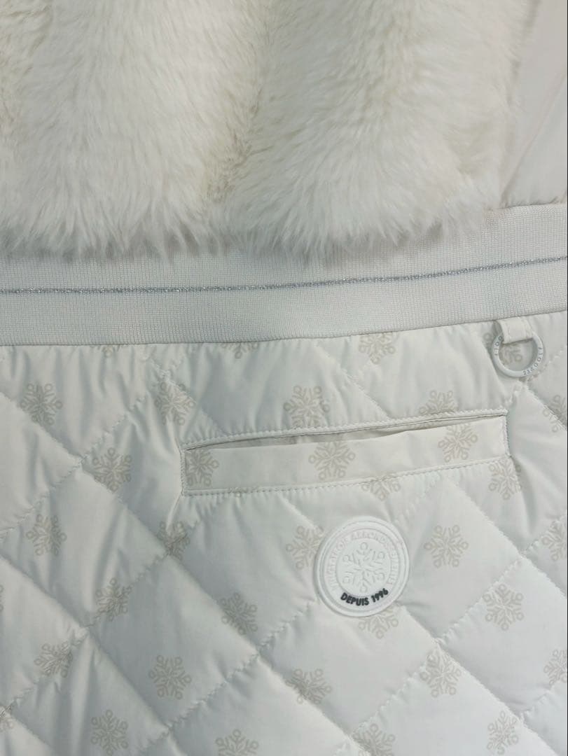 【23区ゴルフ￼美品】防寒上品上質￼ワンピース 撥水 蓄熱 暖か M-Lサイズ￼