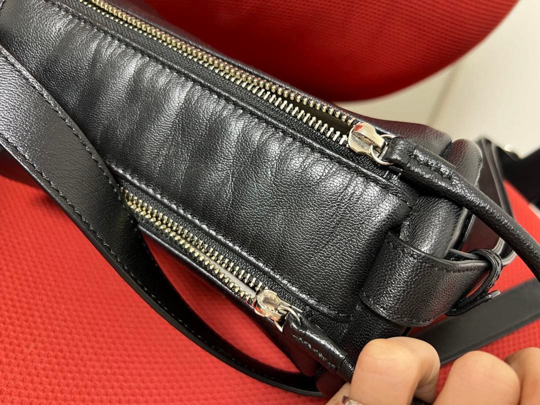 マザーハウス ソフトドラム S ショルダーバッグ タッセル付き