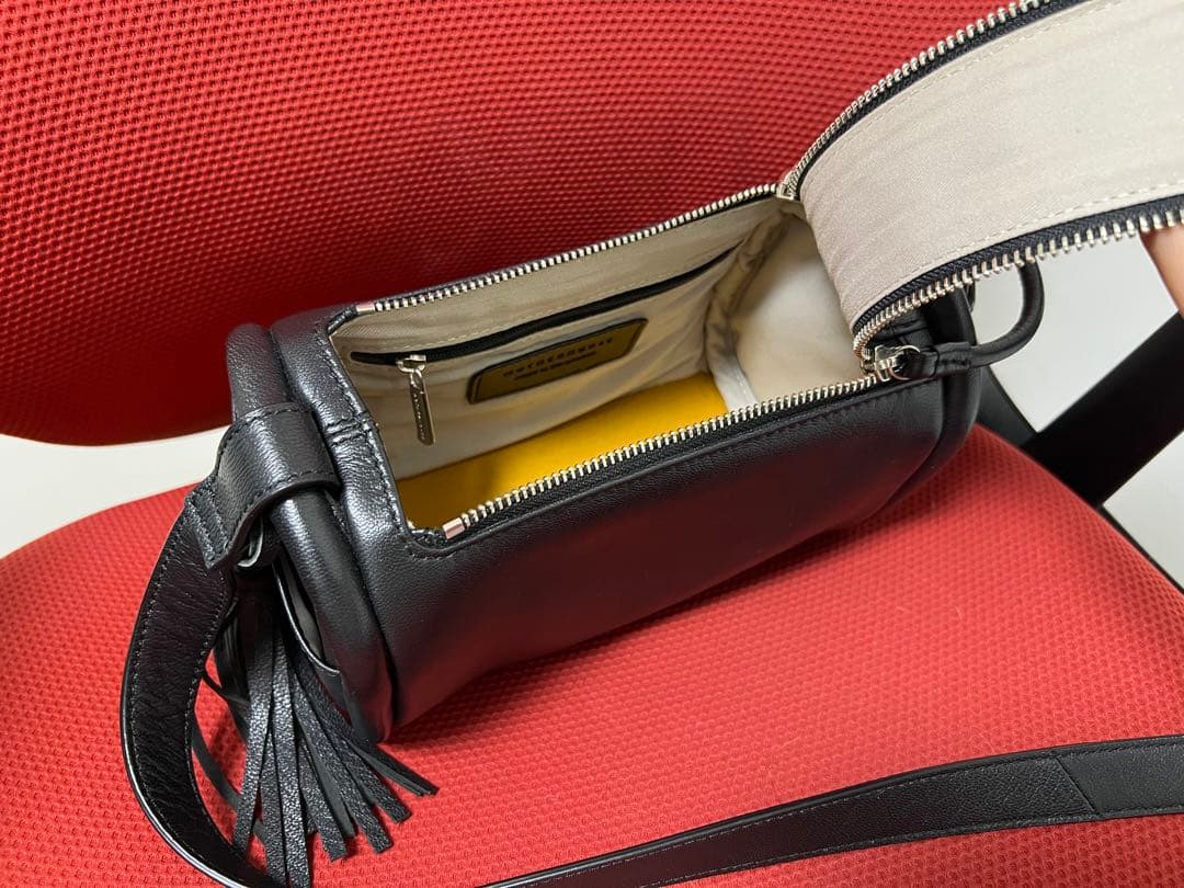 マザーハウス ソフトドラム S ショルダーバッグ タッセル付き