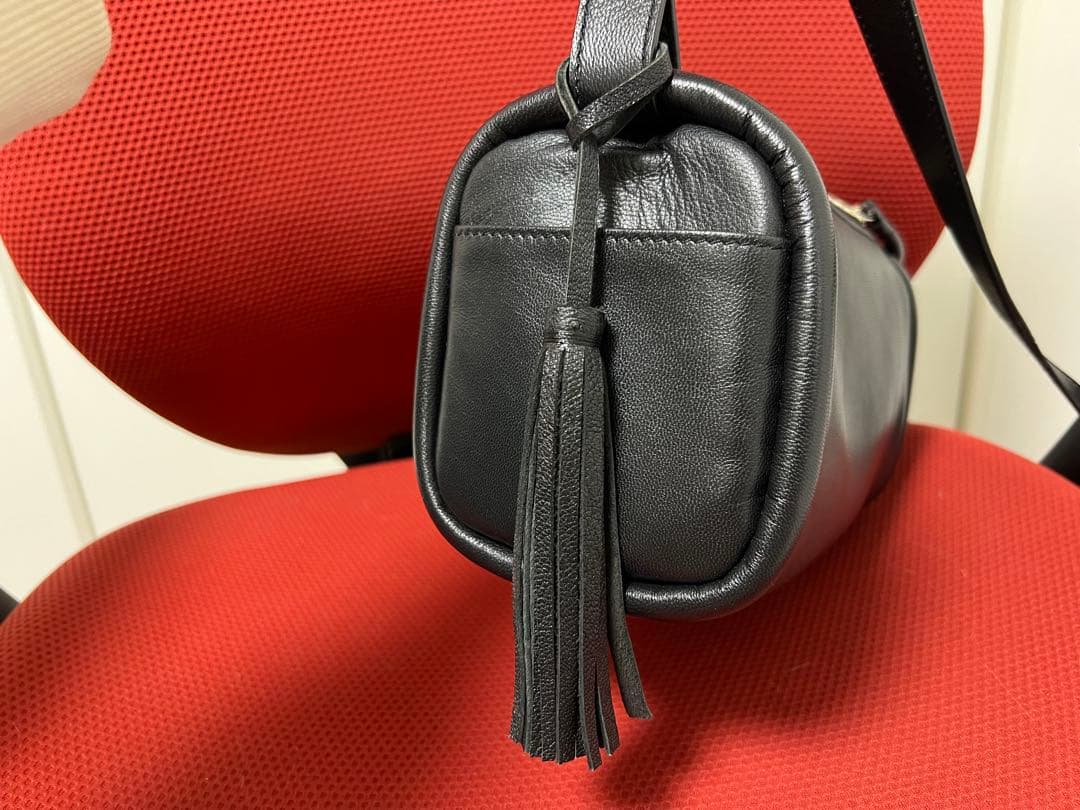 マザーハウス ソフトドラム S ショルダーバッグ タッセル付き