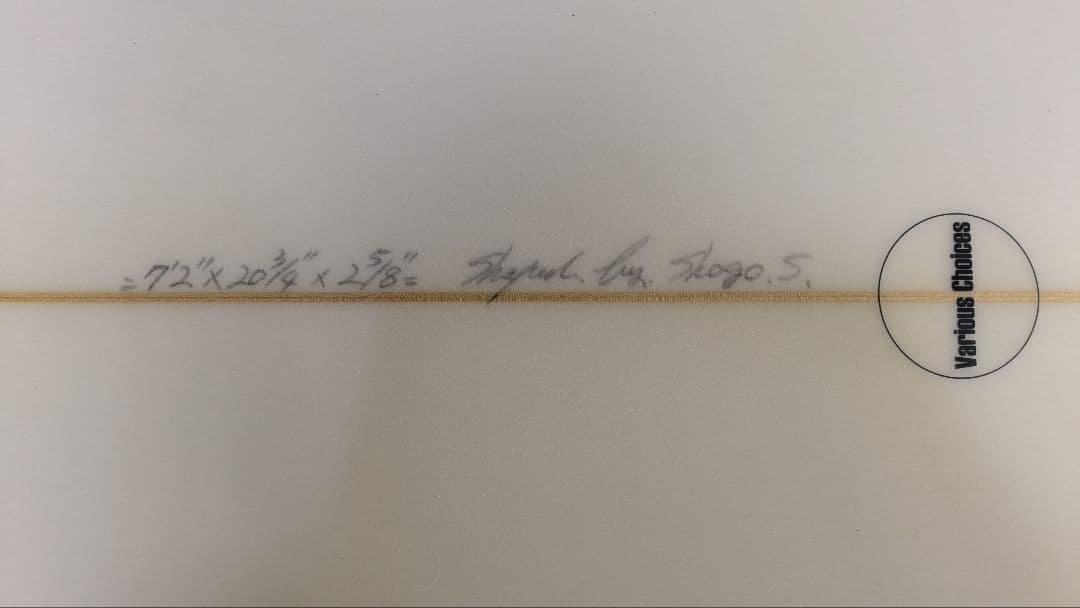 double bubbleサーフボード　7’2”