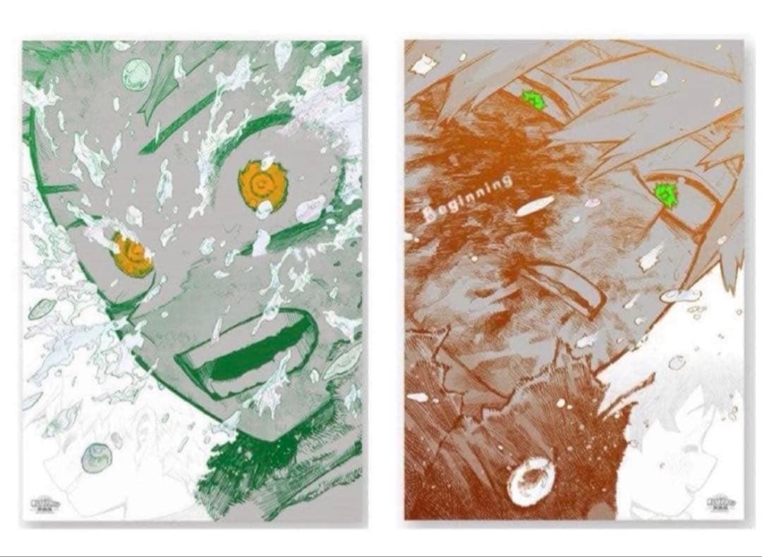 ヒロアカ原画展　A2アートポスター2枚セットThe Beginning