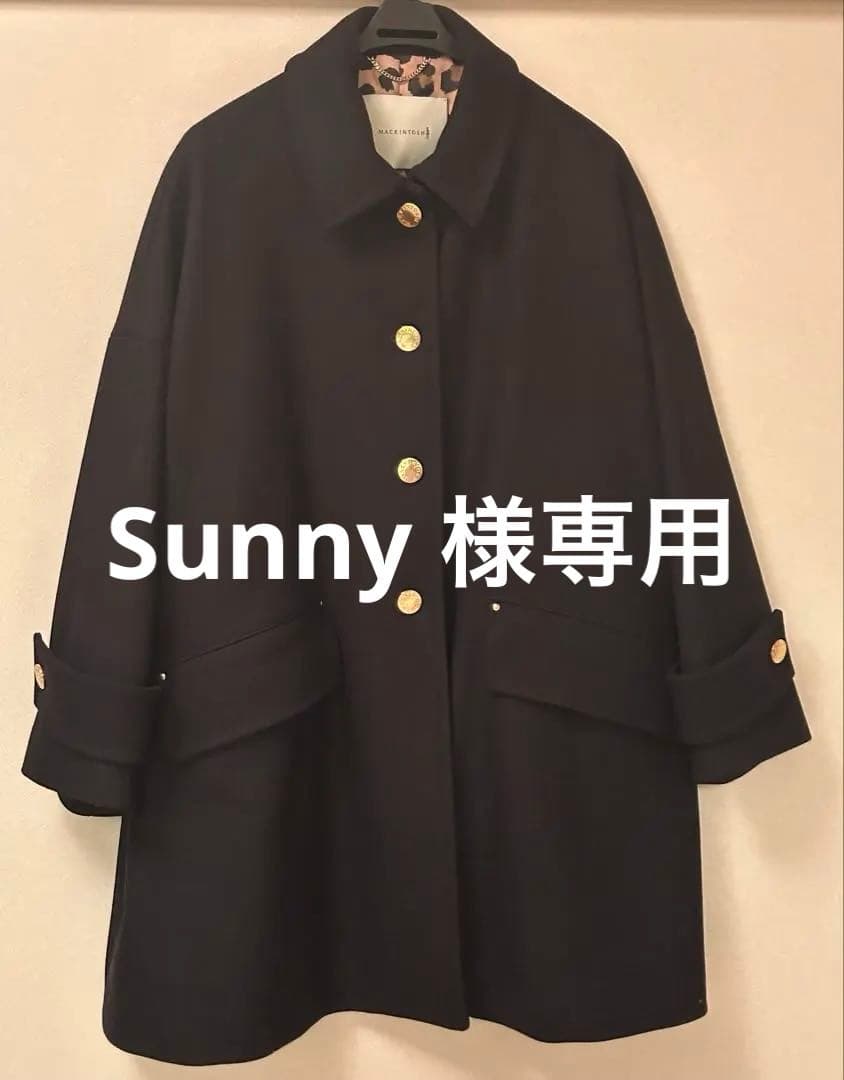 《サイズ8》マッキントッシュ　ハンビー　レオパード　ゴールドボタン