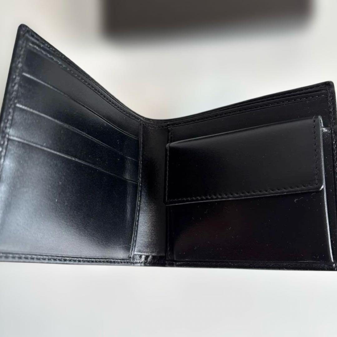 グッチ　メンズパース　小銭入れ付き　黒 緑赤緑のウェブ