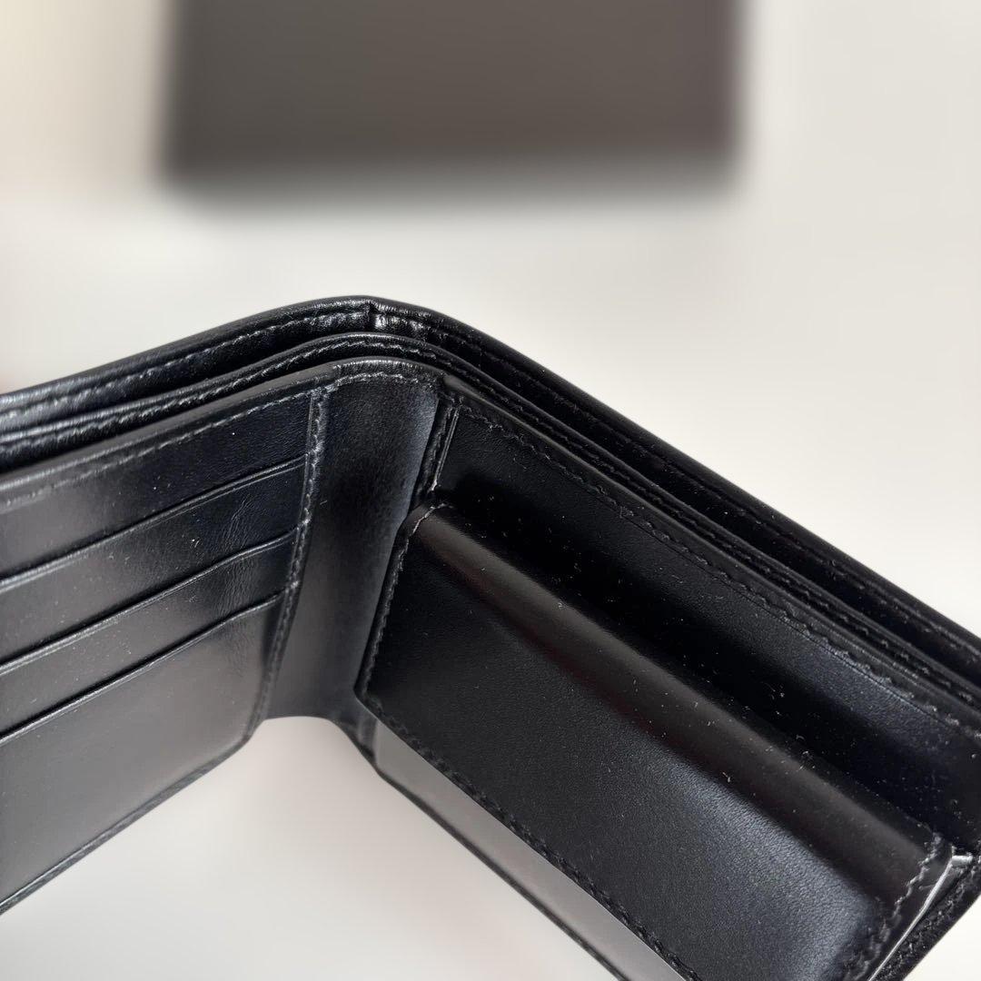 グッチ　メンズパース　小銭入れ付き　黒 緑赤緑のウェブ