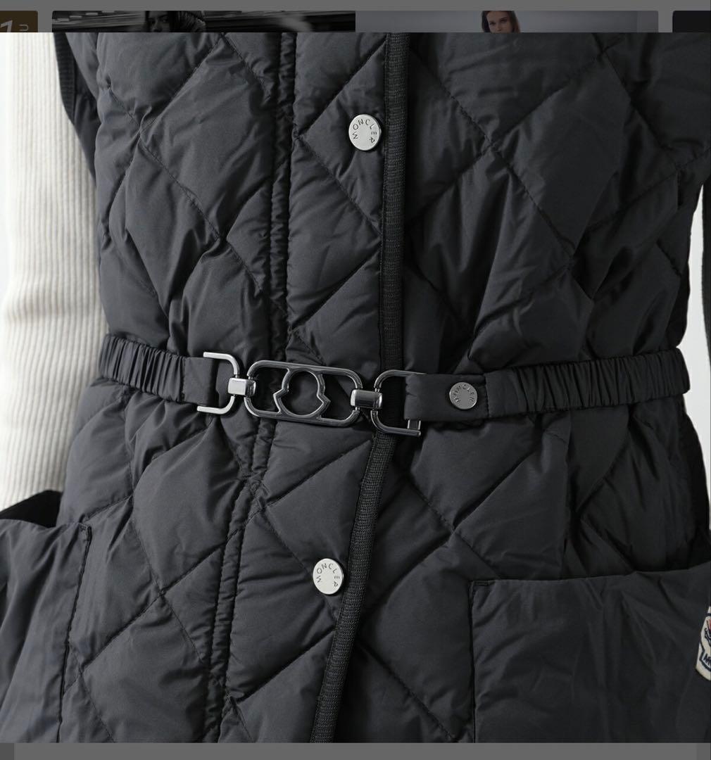 美品❣️モンクレールダウン　ベスト　ジレ　サイズ1 黒色