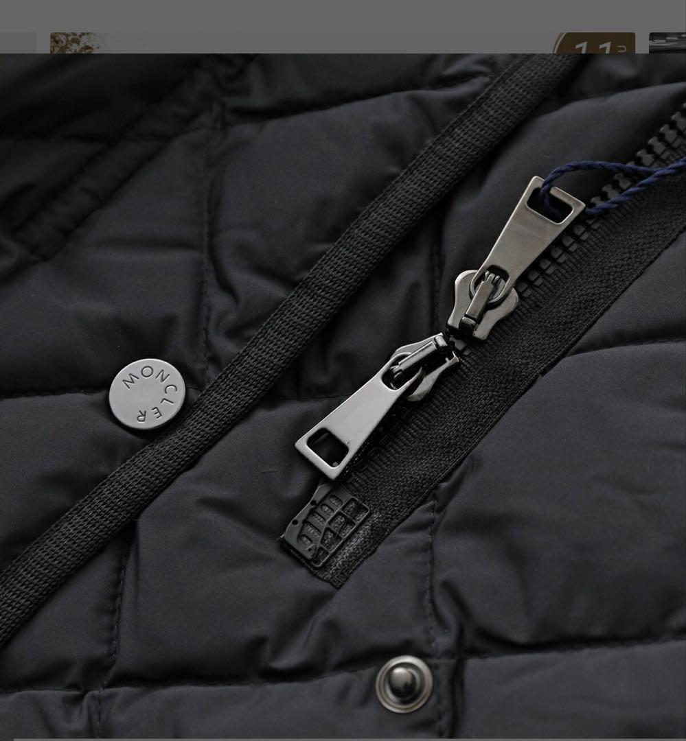 美品❣️モンクレールダウン　ベスト　ジレ　サイズ1 黒色