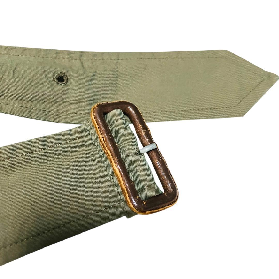 希少✨バーバリー 英国製 トレンチコート チェック ダブル　玉虫色　光沢