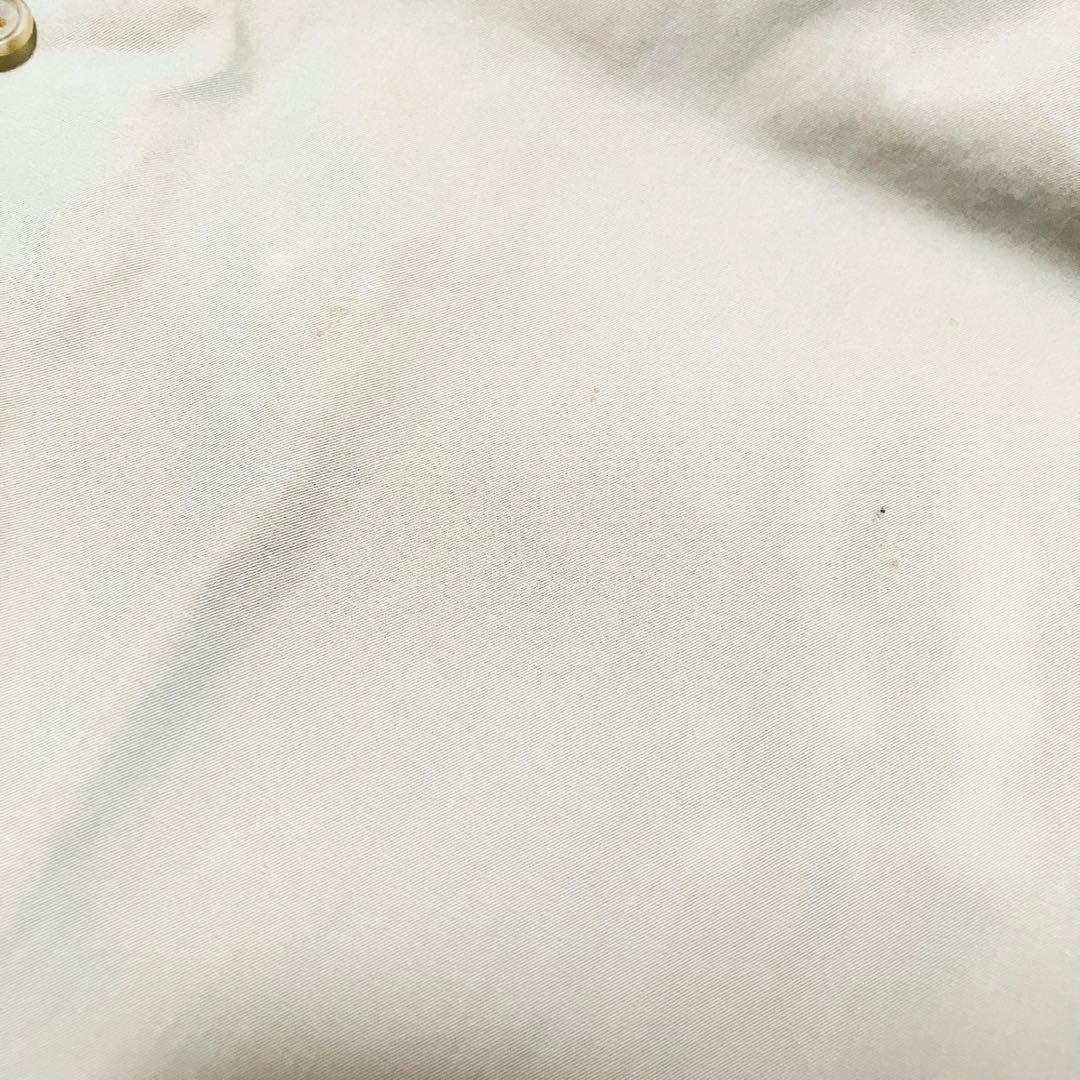 希少✨バーバリー 英国製 トレンチコート チェック ダブル　玉虫色　光沢