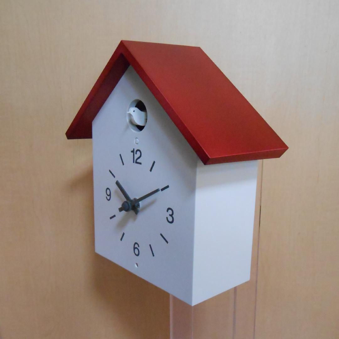 無印良品　鳩時計 大 限定色レンガ色－９