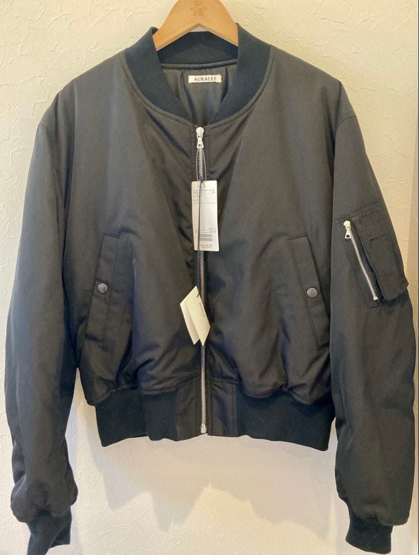 オーラリーHIGHDENSITY SILKTWILLFLIGHT BLOUSON