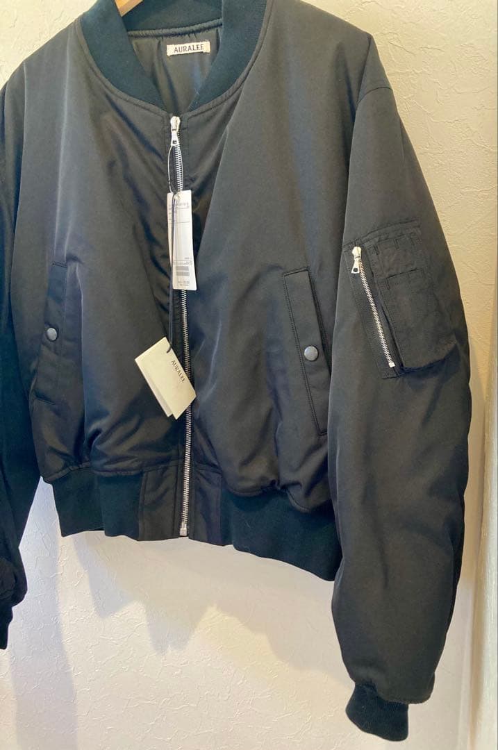 オーラリーHIGHDENSITY SILKTWILLFLIGHT BLOUSON