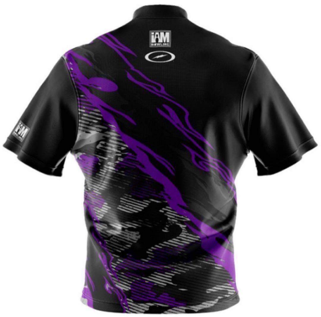 【米国輸入品】ストーム　ボウリングウェア　ブラック×パープル（日本サイズM相当）