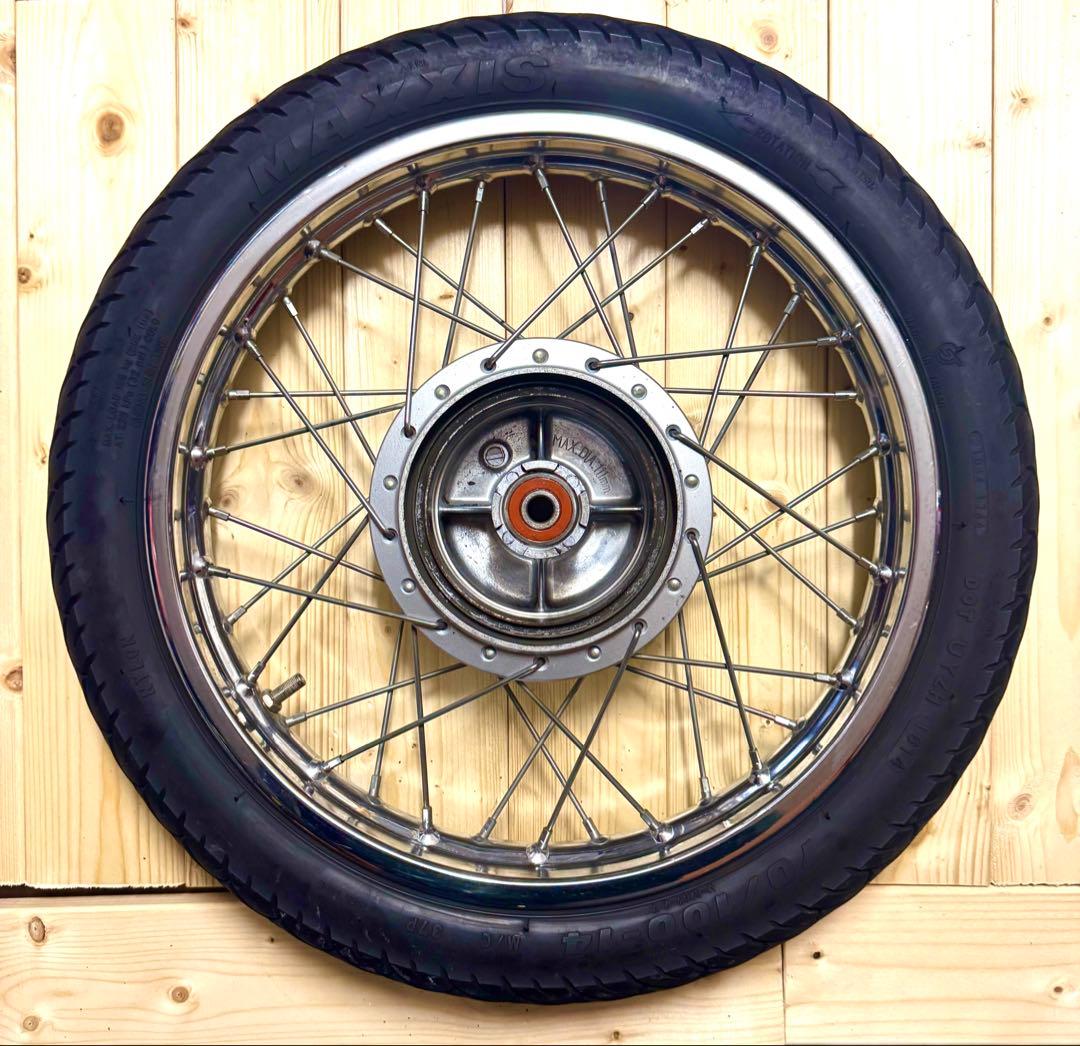 カブ110 プロ JA07 フロントホイール　ブレーキパネル付き　美品