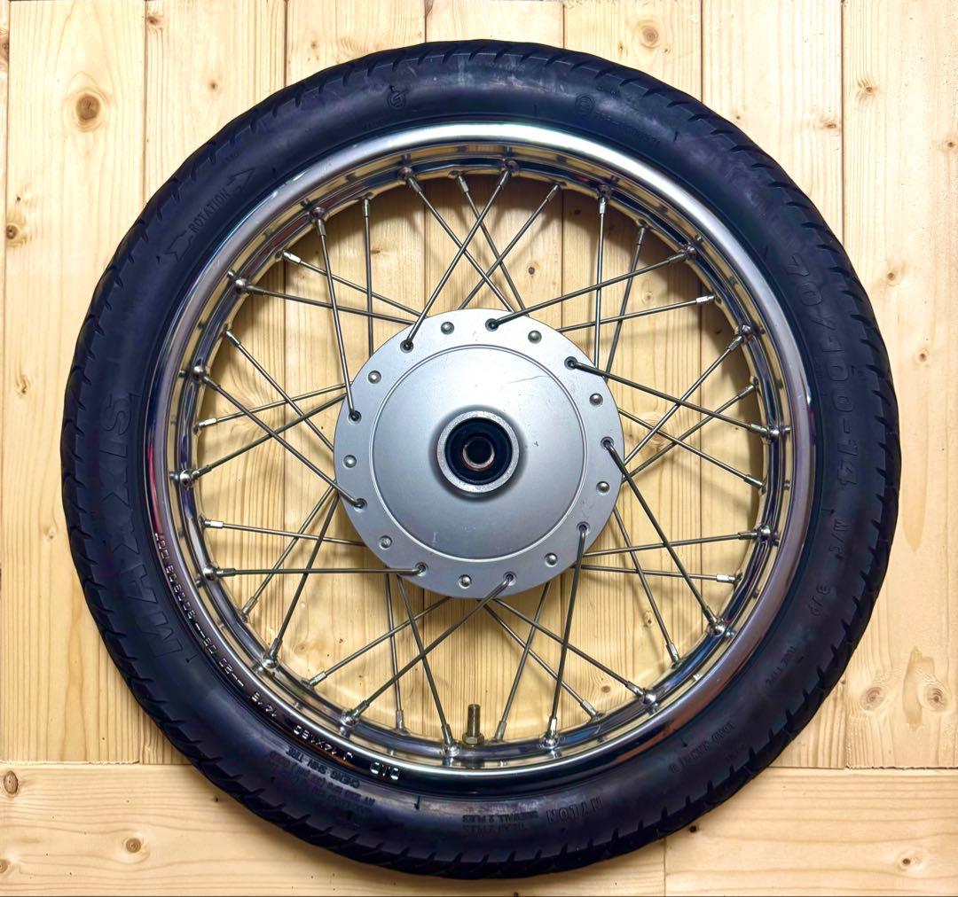 カブ110 プロ JA07 フロントホイール　ブレーキパネル付き　美品