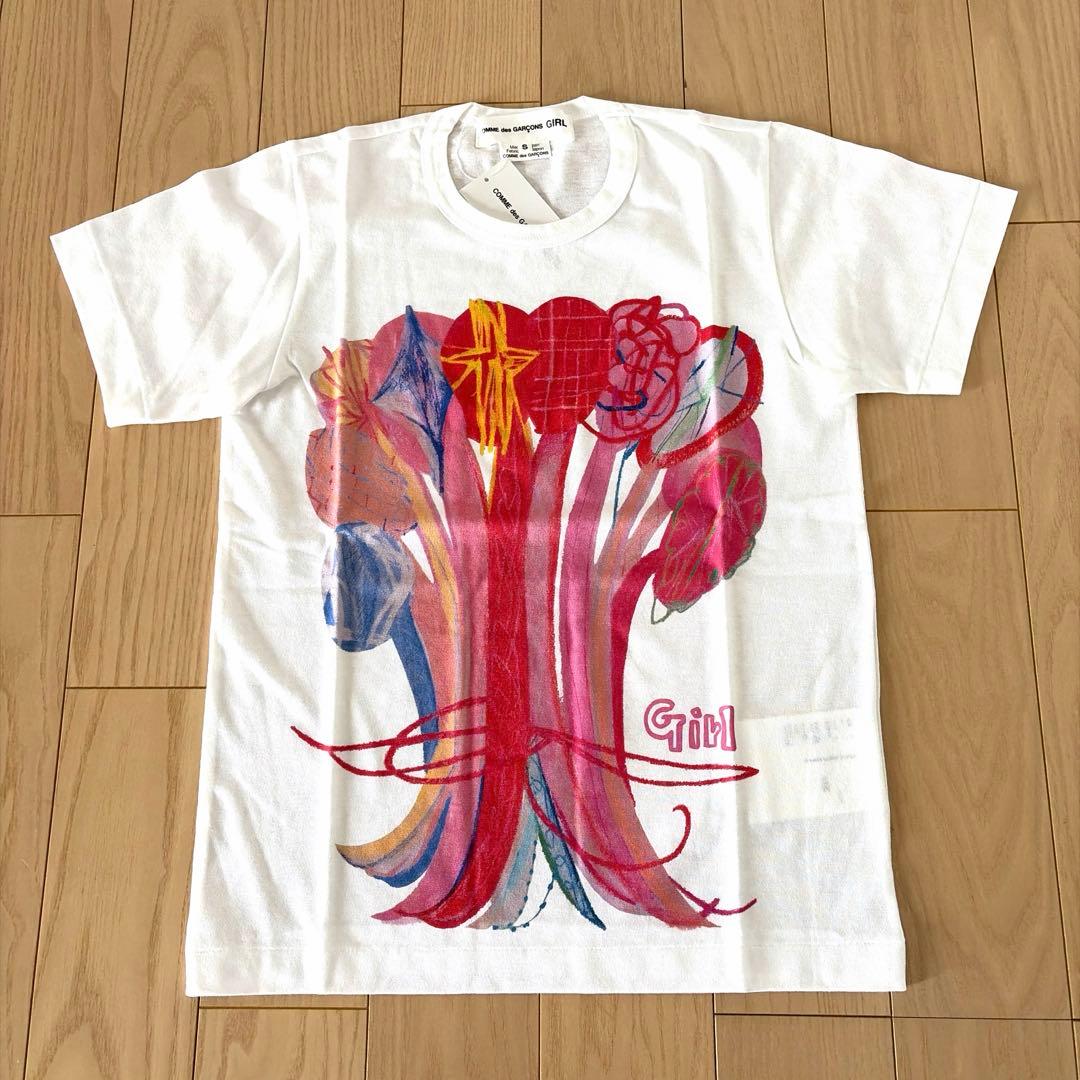 COMME des GARCONS GIRL Tシャツ S ブーケ未使用品