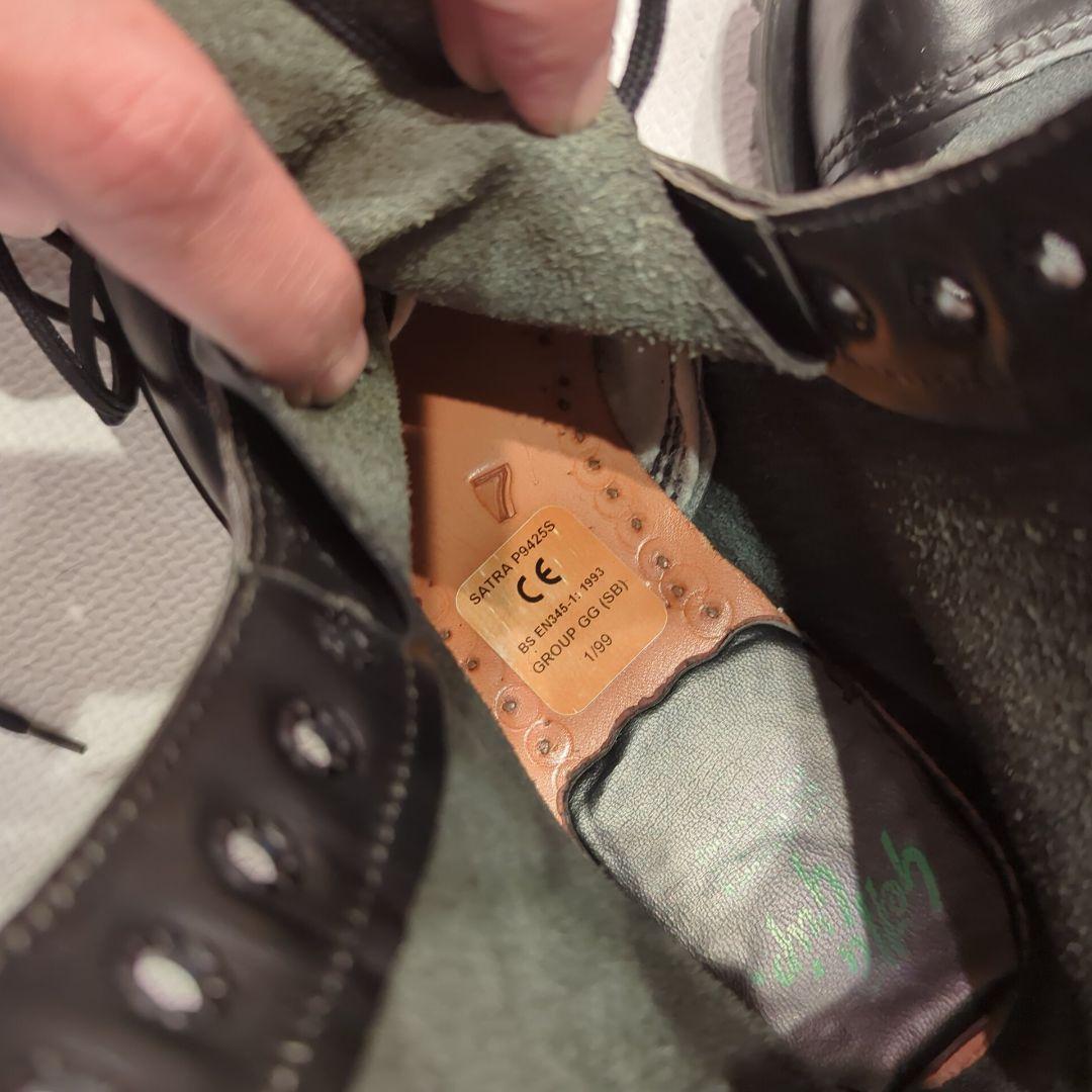 ゲッタグリップ 14ホール 英国製　スチールトゥー