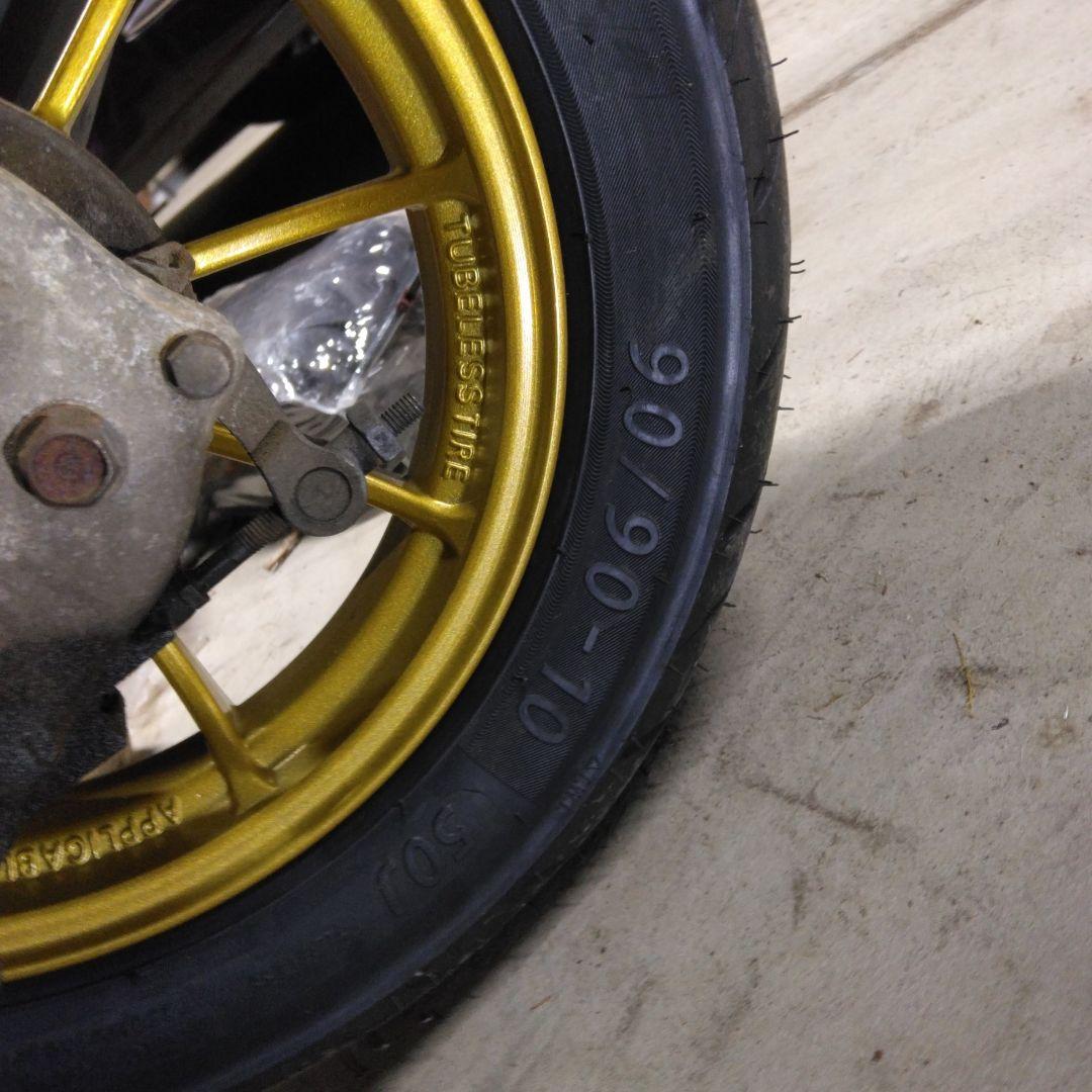 ②リア　10インチホイール　タイヤ　　ホンダライブディオZX