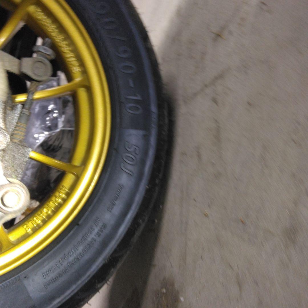 ②リア　10インチホイール　タイヤ　　ホンダライブディオZX