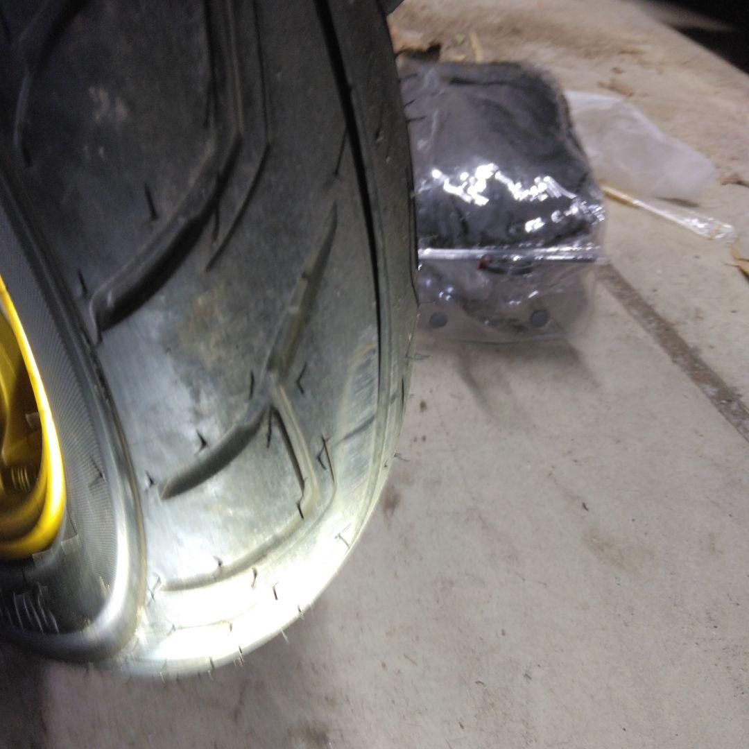 ②リア　10インチホイール　タイヤ　　ホンダライブディオZX